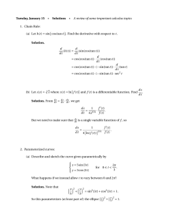 Solutions - U.I.U.C. Math