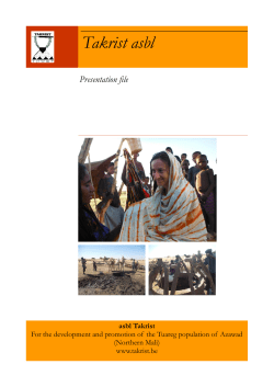 Takrist asbl Presentation file asbl Takrist
