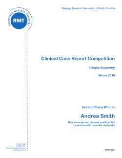 Andrea Smith - Registered Massage Therapists` Association of