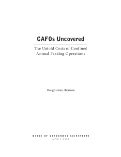 CAFOs Uncovered Executive Summary