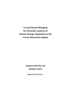 Coastal Hazard Mapping for Economic Analysis of Climate Change