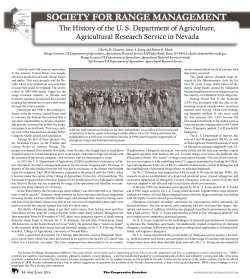 SOCIETY FOR RANGE MANAGEMENT