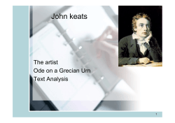 John keats - galilei
