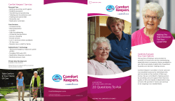 20 Questions To Ask - Youngstown Comfort Keepers