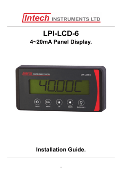 LPI-LCD-6 Installation Guide