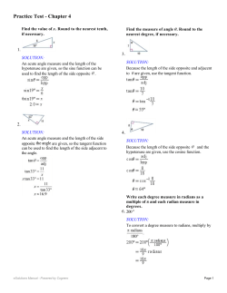 Unit 4 Review Solutions