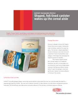Shaped, foil-lined canister wakes up the cereal aisle