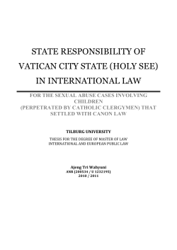 (Holy See) in International Law
