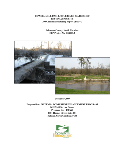 LOWELL MILL DAM-LITTLE RIVER WATERSHED RESTORATION
