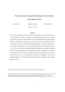 The Total Costs of Corporate Borrowing in the Loan Market