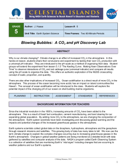 Blowing Bubbles: A CO​2​ and pH Discovery Lab