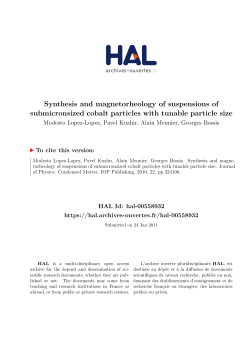 Synthesis and magnetorheology of suspensions of