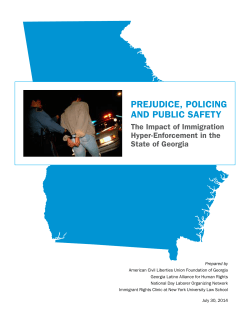 Prejudice, Policing and Public Safety