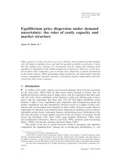 Equilibrium price dispersion under demand uncertainty