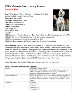 Dozer`s Run - Keystone State Reading Association