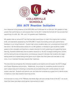 2016 ACT Practice - Form 1467F Analysis