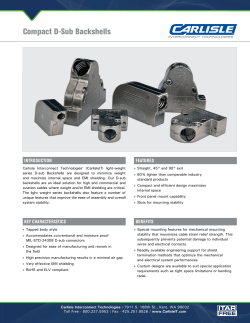 Compact D-Sub Backshells