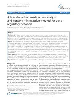 A flood-based information flow analysis and network minimization