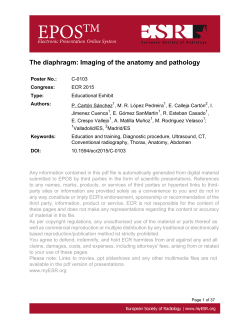 The diaphragm: Imaging of the anatomy and pathology
