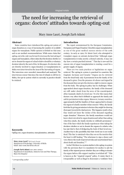 doctors` attitudes towards opting-out