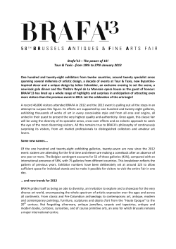 Brafa`13 &ndash; The power of 10!