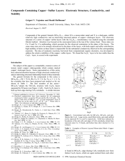 Compounds Containing Copper-Sulfur Layers: Electronic Structure