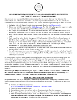 auburn university community id card information for