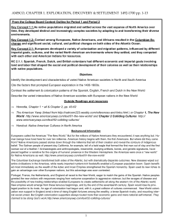 AMSCO, CHAPTER 1. EXPLORATION, DISCOVERY