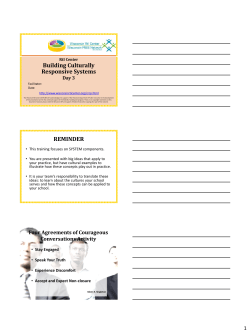 Building Culturally Responsive Systems