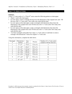 Solutions Using 3 x 5 note cards or 3 x 5 Post