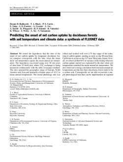 Predicting the onset of net carbon uptake by deciduous forests with