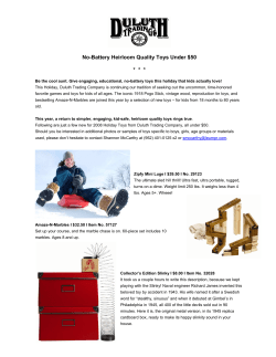 No-Battery Heirloom Quality Toys Under $50