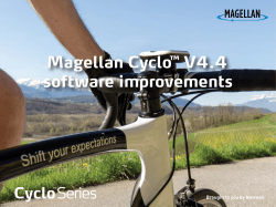 Magellan Cyclo&trade; V software improvements