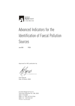 Advanced Indicators for the Identification of