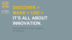 DISCOVER > MAKE > USE > IT`S ALL ABOUT INNOVATION.