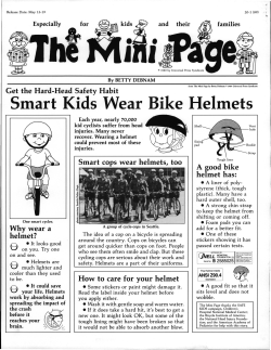 Smart Kids Wear Bike Helmets