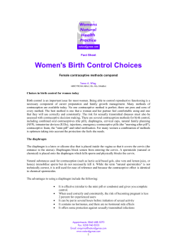 Women`s Birth Control Options