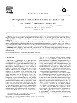 Development of the EEG from 5 months to 4 years of age