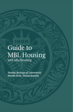 Guide to MBL Housing - Marine Biological Laboratory