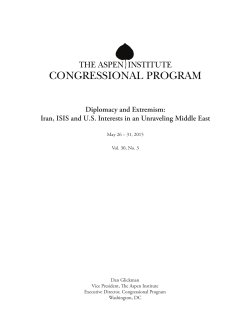 Diplomacy and Extremism: Iran, ISIS and U.S.