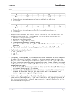 Exam 2 Review
