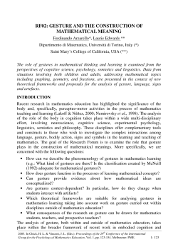 rf02: gesture and the construction of mathematical meaning