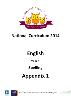 Proud to be part of The White Horse Federation Multi Academy Trust