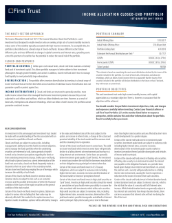 Fact Sheet - First Trust