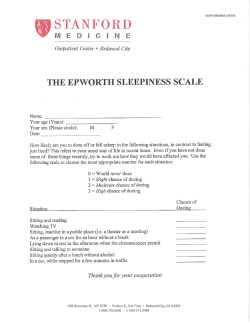 SDQ Sleep Disorders Questionnaire