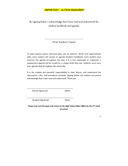1 By signing below, I acknowledge that I have read and understood