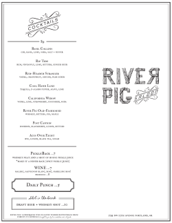 Daily Punch ...5 - River Pig Saloon