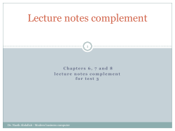 Chapter VI Networking fundamentals