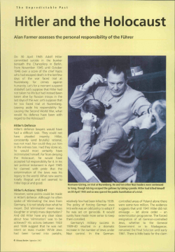 Hitler and the Holocaust