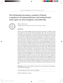 The Pyh&auml;ntaka formation, southern Finland